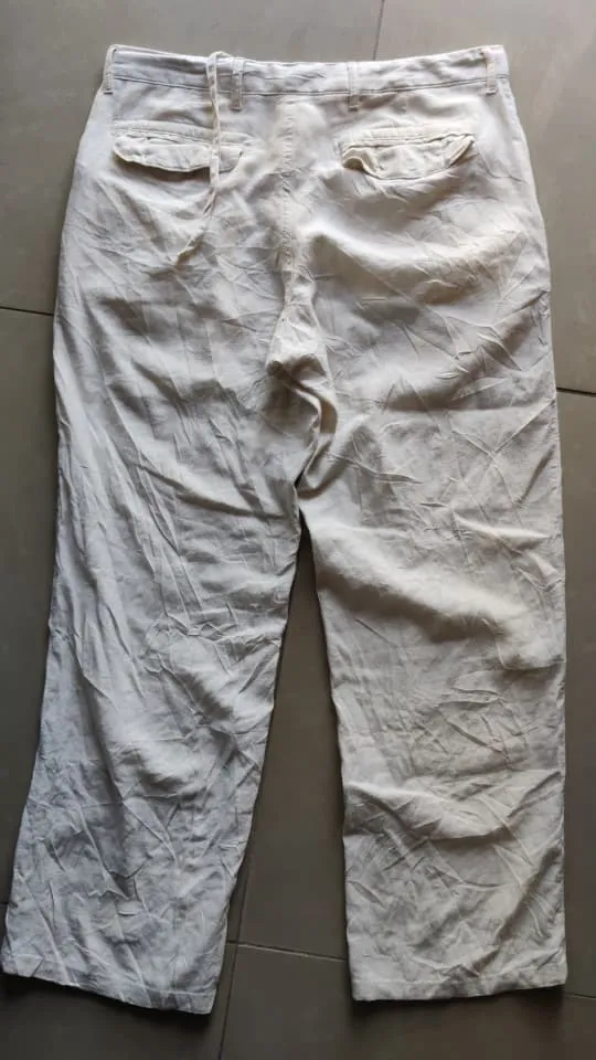 Pantalon lin cassé miniature 2