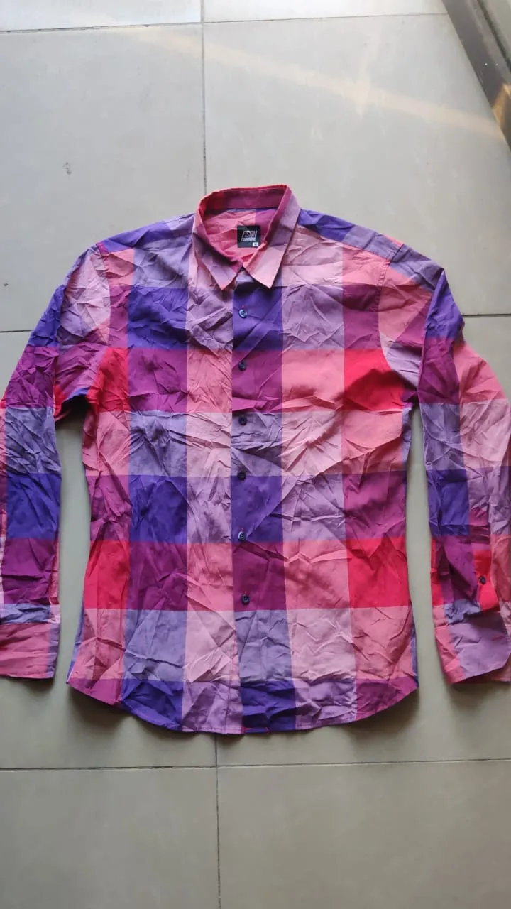 Chemise grand carreau